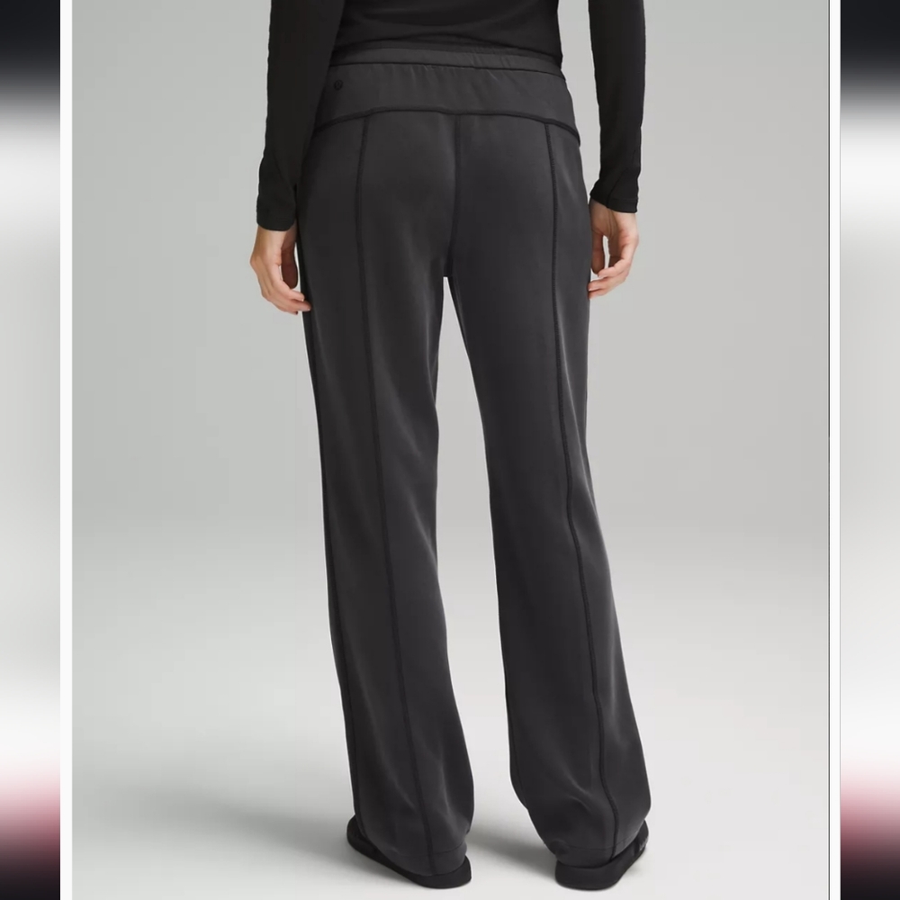 New Lululemon Softstreme High-Rise Pants Sweatpants Dark Gray "Black" Size 14